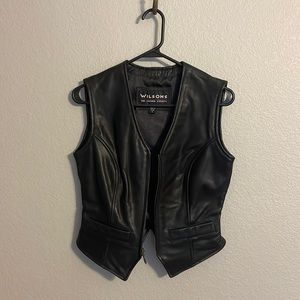 Leather vest